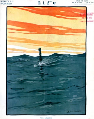 Life Neutral Number CORY KILVERT SUBMARINE Flappers PRUSSIA Gibson Girls 1915 - Image 1 of 4