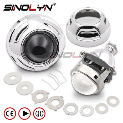Car Xenon HID Projector Super Metal 3.0'' H1 Bi-xenon Headlight Lens Fits H4 H7 - Image 1 of 4