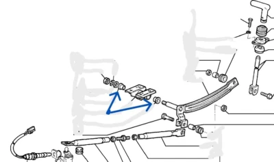 2x ORIGINALE 4092658 BOCCOLA LEVA INNESTO 4x4 FIAT PANDA 141 4x4 FIAT 127 A112 - Image 1 of 4