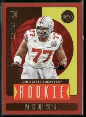 2023 Panini Legacy Red Parallel /299 #177 - Paris Johnson Jr. - Ohio State - Image 1 of 2