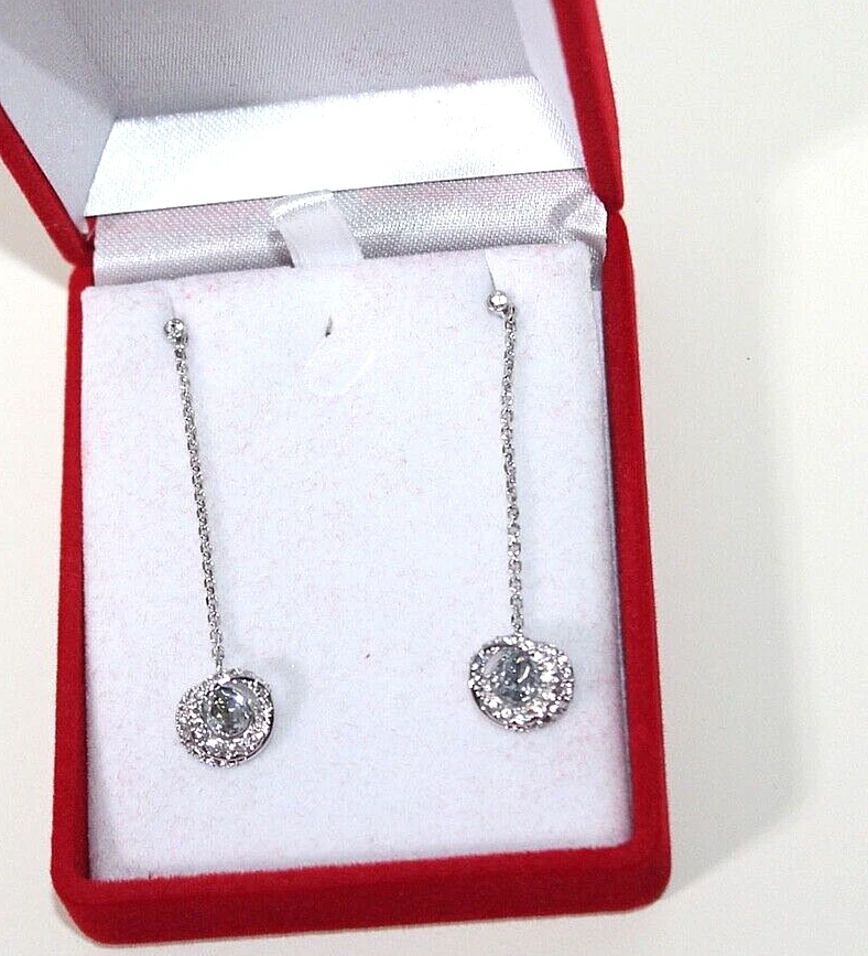 Pendientes Swarovski Tono Plata Rodio Generación Drop Post Damas Foto 1 de 3