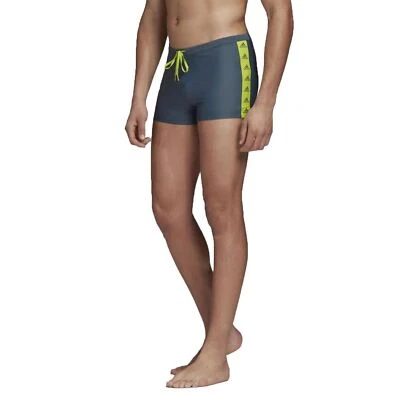 Adidas Ess Hombre Ajuste Forma Cónica Boxer Bañador Infinitex Azul Cieno - Imagen 1 de 2