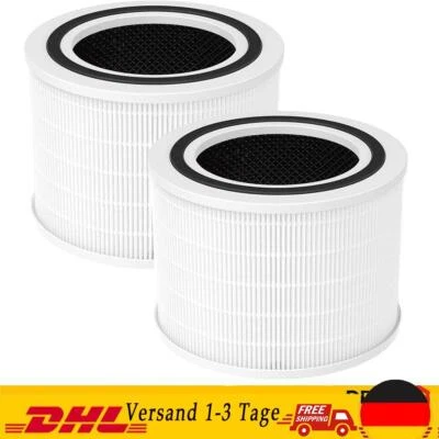 MARKENLOS 3-in-1 H13-True-HEPA-Filter für LEVOIT Core 200S Luftreiniger Ersatzfilter 1/2x