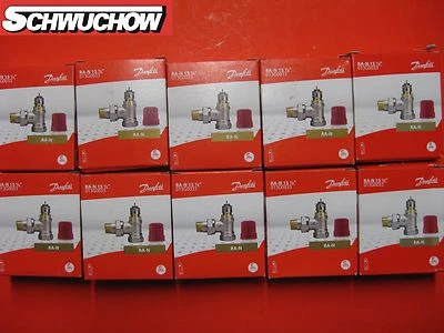 10 Danfoss RA-N15 Thermostatventil 1/2"Eck 013G0033 Heizkörper Ventil Thermostat - Bild 1 von 3