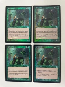 MTG 4X FOIL ONSLAUGHT ELVEN RIDERS NM CHINESE + ENGLISH MAGIC THE GATHERING - Picture 1 of 6
