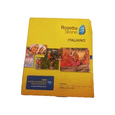 Rosetta Stone Italian Couse Level 1 -5 Language Software CD Set No Headset - Image 1 of 4
