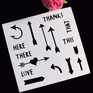 Stencil Arrows mascherina frecce freccia decorazione torta dolci Cake Design - Foto 1 di 3