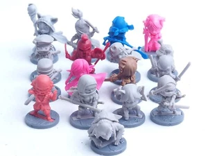 SUPER DUNGEON NINJA ALL STARS ASSORTED MINIS X 17. YELLOW 1141 - Picture 1 of 6