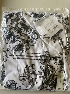 New 0X Black White Croft & Barrel 100% Cotton Short Sleeve Shirt-ship free - Picture 1 of 1