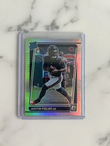 2021 Panini Donruss Optic Holo Justin Fields Rated Rookie - Picture 1 of 4