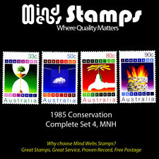 Australian Decimal Stamps 1985 Conservation, Complete Set 4, MNH