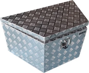 Aluminium Toolbox Tapered Draw Bar Heavy Duty Tool Box With Keyed Lock Ute ToolB - Picture 1 of 9