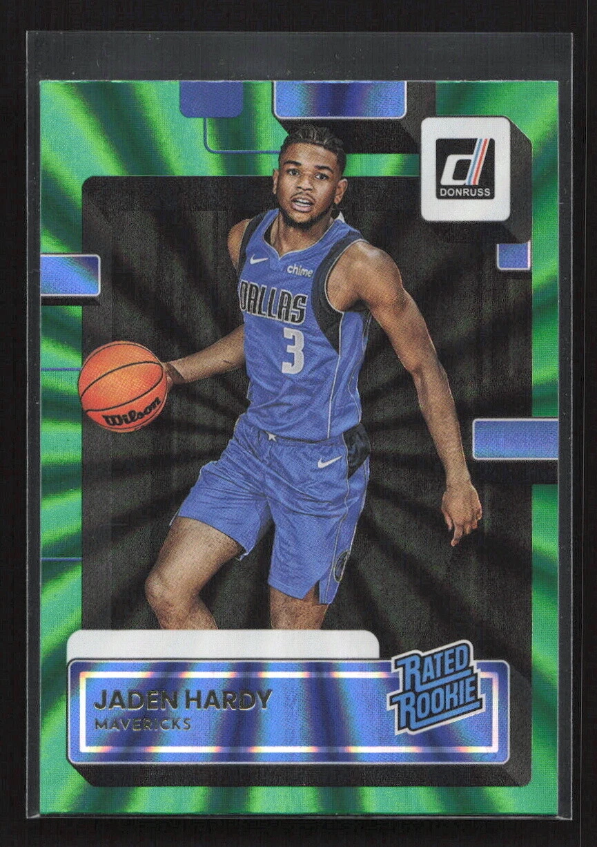 Jaden Hardy 2022-23 Donruss #235 Holo Laser Green