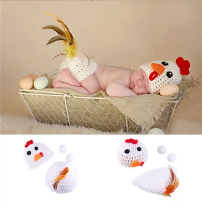 Lo último Bebé Recién Nacido Crochet Tejido Disfraz Fotografía Prop Trajes Foto 1 de 3