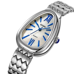 SKMEI Women Watch Brand Girls Triangle Wristwatch Office Ladies Steel Watches - Picture 1 of 22
