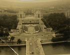 Vintage Real Photo Snapshot Arial View Taken From The Eifel Tower Paris France