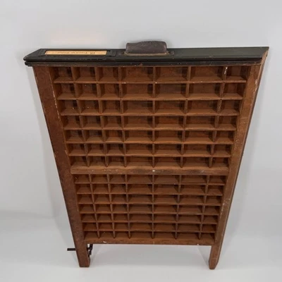 Vintage Ludlow Printer's Type Drawer – "18 True-Cut Caslon" - Image 1 of 4