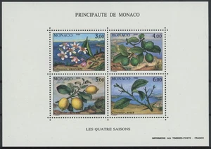 Monaco 1990 : Flora / Trees - Good Very Fine MNH Sheet - Picture 1 of 1