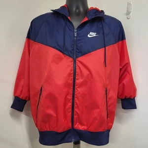 Nike Sportswear Windrunner Jacke Herren Small Navy Rot DA0001-657 Kapuze Reißverschluss  - Bild 1 von 19