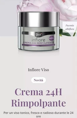 JUST INFIORE CREMA 24H RIMPOLPANTE - rinforzante, rigenerante, illuminante - Immagine 1 di 2