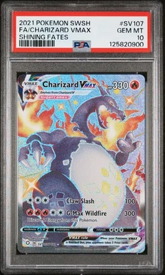 Psa 10 Charizard VMAX SV107/SV122 Shining Fates: Shiny Vault Holo Pokemon - Image 1 of 2