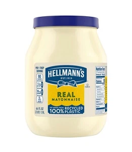 Hellmann’s Real Mayonnaise 64oz Fresh – Authentic Taste, Big Size - Picture 1 of 10