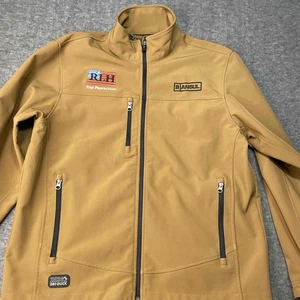 DRI DUCK Jacket Mens Medium Brown Softshell Water-Resistant Casual Hunting - Picture 1 of 11