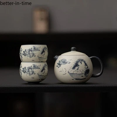 1 Juego de Tetera de Cerámica Linda Gato Xishi Tetera Exquisita Tetera Kung Fu Foto 1 de 4