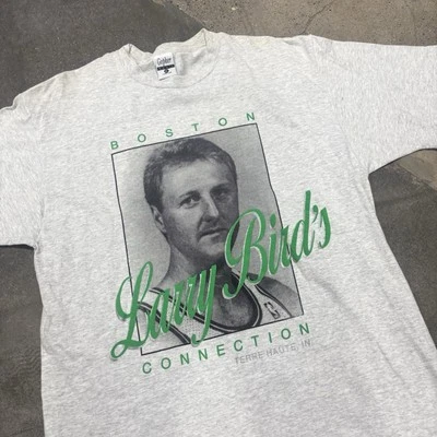 Camisa De Colección Larry Bird Boston Celtics Adulto XL Gris Para Hombre Algodón Gopher Sport* Foto 1 de 4