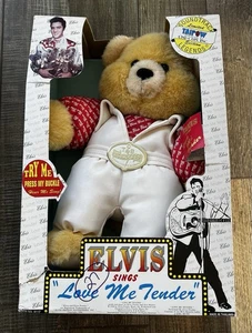 Elvis Presley Sings Teddy Bear Collector Series Bear Love Me Tender - Bild 1 von 2