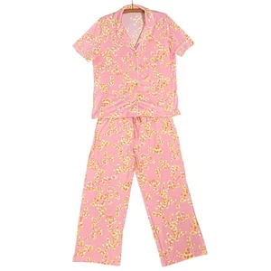 Neu mit Etikett Natori Private Luxus Pyjama Set Größe M rosa Blumen Kirschblüten weich - Bild 1 von 20