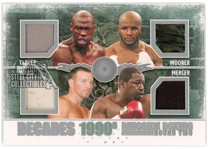 Tarver, Moorer, Ward, Mercer 2011 ITG Boxing 1990's Silver Quad Memorabilia - Picture 1 of 2