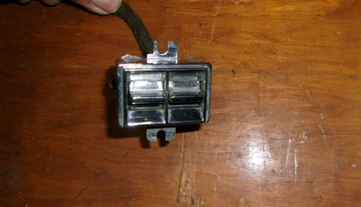 1961-64 Cadillac Sedan + Fleetwood Rear Door 2-Gang Window Switch W/Wiring Block - Image 1 of 4