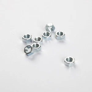 Paquete de 60 tuercas hexagonales de acero M5 chapadas en zinc tuerca métrica roscada BB181 - Imagen 1 de 2