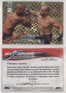 2018 Topps Chrome UFC X-Fractor Volkan Oezdemir #21