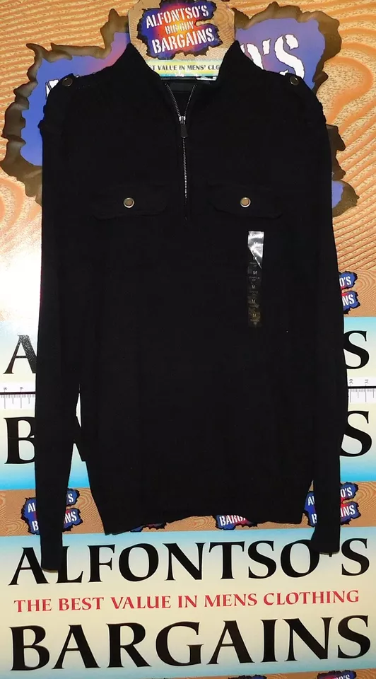 Apt. 9 1/4 Zip Mock Neck Sweater M $32.99 Free Shipping MSRP $80 (Box U22) - Image 1 of 2