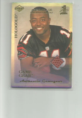 1999 COLLECTOR'S EDGE FIRST PLACE ROOKIE GAME GEAR HOLOGOLD #RG3 AKILI SMITH F97 - Image 1 of 2