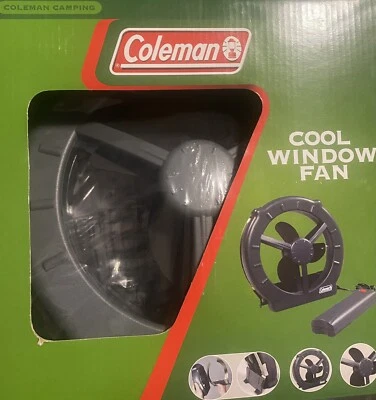 Coleman классный оконный вентилятор!!! Удивительная сделка! Вентилятор палатки, вентиляция, циркуляция воздуха - Изображение 1 из 2
