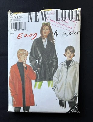 New Look 6571 Misses Jacket (2 Styles) Easy Vintage 1990's Pattern S-XXL Uncut - Image 1 of 2