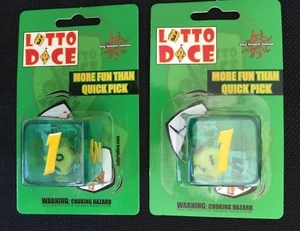 Pair of Lotto Dice Help Pick The Winning Numbers - Picture 1 of 3