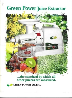 Exprimidor de masticación lenta Tribest Green Power Gold Twin Gear con accesorios Foto 1 de 4