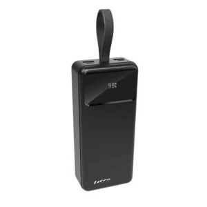 Banco de Alimentación de Carga Rápida Láser 27000mAh 18W PD USB-C con Indicador LED Negro - Imagen 1 de 4