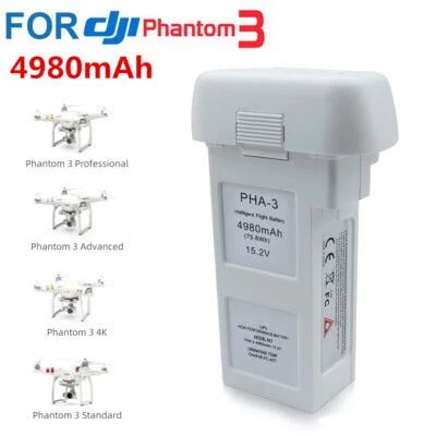4980mAh Li-Po Akku Batterie für DJI Phantom 3 Standard Advanced Professional - Bild 1 von 4