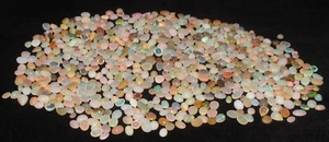 Lotto cabochon opale etiope forma mista opale di fuoco opale naturale pietra preziosa all'ingrosso - Foto 1 di 8