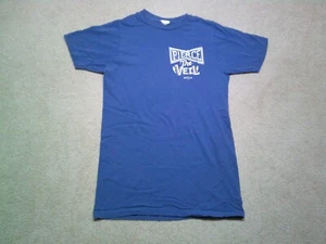 Pierce The Veil Band T Shirt Mens Small Blue Fits like XS Double Sided - Picture 1 of 7
