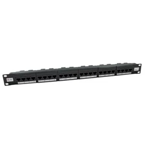Network Connection Cabling System 24 Way Patch Panel 009-001-009-09 Cat5E - Afbeelding 1 van 2