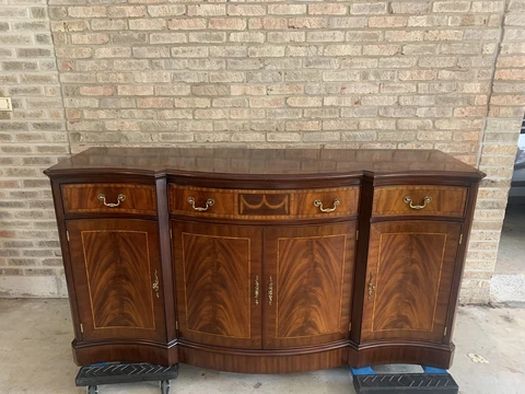Henkel Harris Mahogany Model 2369 Breakfront Credenza Cover