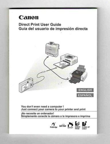 Canon Direct Print User Guide in 2 languages (77 pages, 2008)