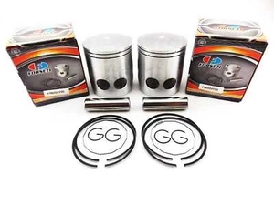 YAMAHA RD350 73-75 1.00mm O/S FORSETI PISTON SET 65mm RINGS PIN CLIPS - Picture 1 of 4