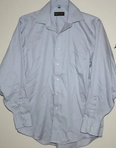 Donald J Trump Herren Signature Button L/S Anzughemd grau gestreift Gr. 16 34/35 - Bild 1 von 12